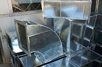 產品名稱：白鐵皮風管三通接頭 三通螺旋風管鍍鋅風管通風管排風管 斜三通